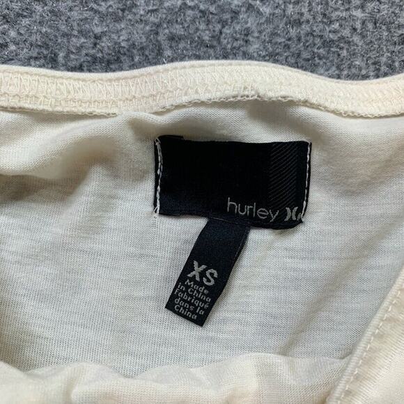 Hurley Skirt Womens XS Extra Small Ivory Pull On Grommet Belt Flowy Lightweight - Picture 6 of 13